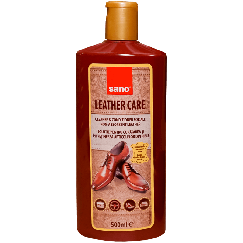 Soluție curățat articole de piele Sano Leather Care 500 ml 